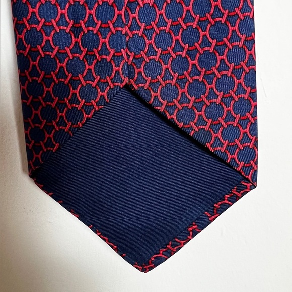 Authentic Hermes Geometric Silk Tie - Picture 6 of 12